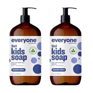 (2) Everyone For Every Body 3-in-1 Kids Soap - Lavender Lullaby - 32 fl oz
